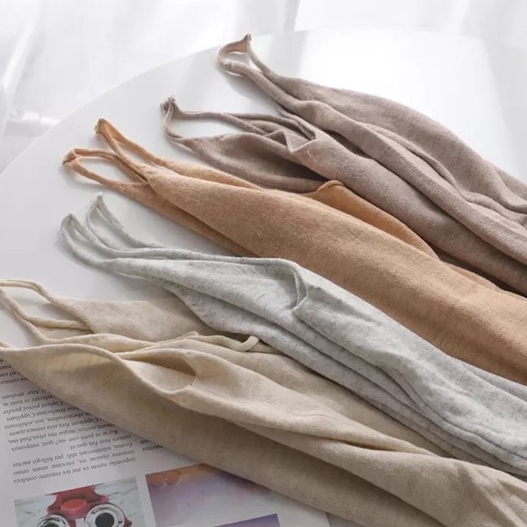 Dress Cashmere womens basic tank soft slip khaki - Picture 3 of 5